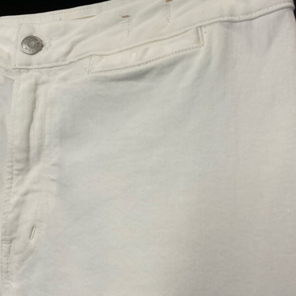 Madewell Emmett Wide Leg Barrel Jeans Size 27P Cream White Cotton Blend EUC - Picture 11 of 13